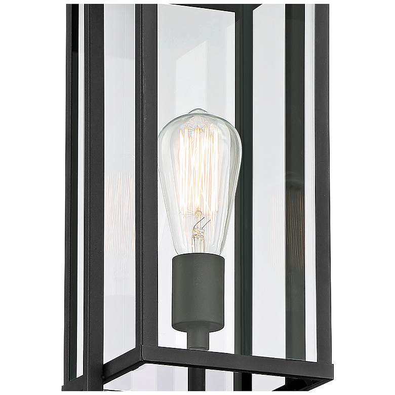 Image 4 Possini Euro Jericho 22 inch High Black Modern Outdoor Post Light more views