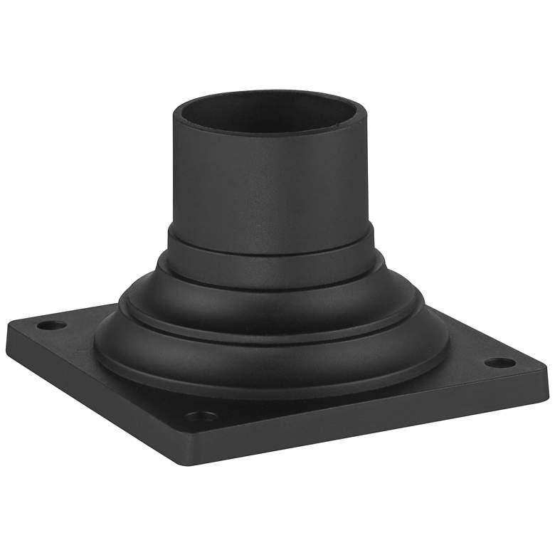 Image 4 Possini Euro Jericho 22 inch High Black Post Light with Pier Mount Adapter more views