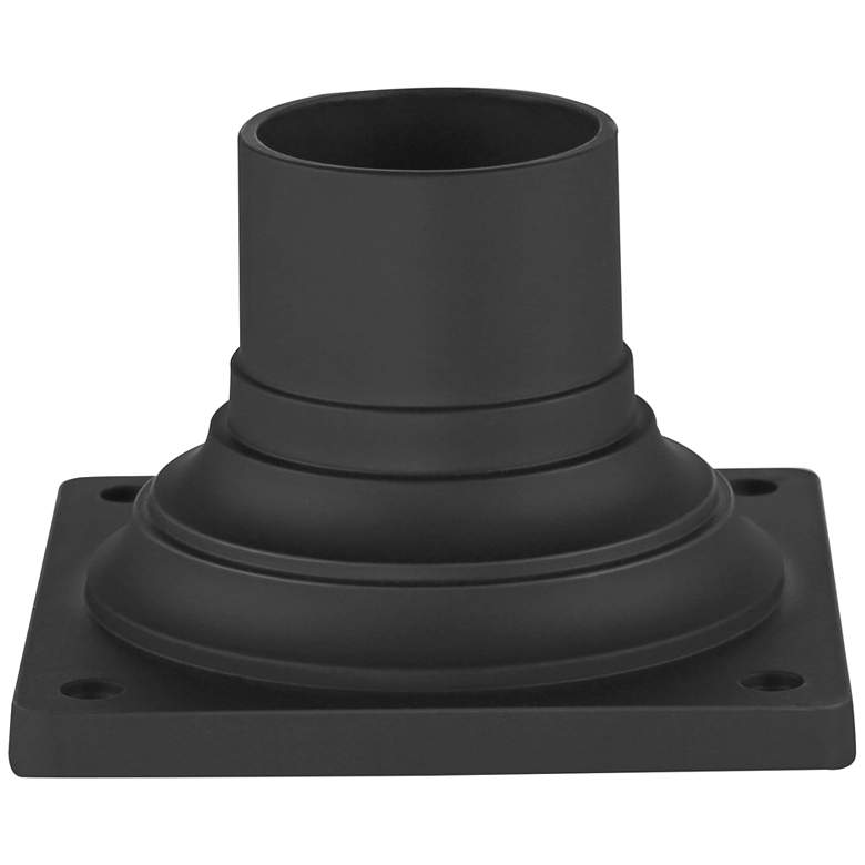 Image 5 Possini Euro Jericho 22 inch High Black Post Light with Pier Mount Adapter more views