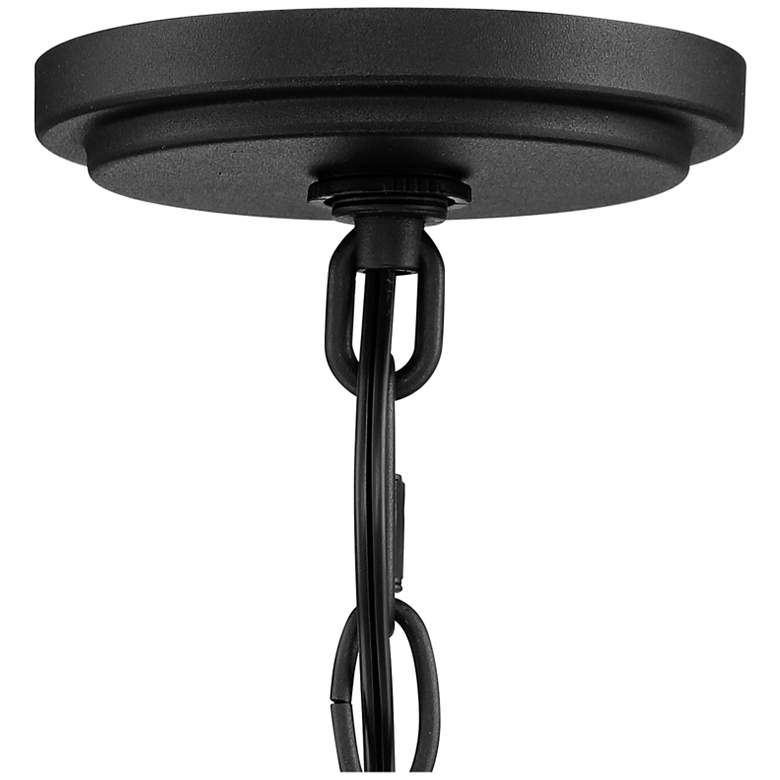 Image 5 Possini Euro Jericho 24 1/4 inch High Black 4-Light Outdoor Hanging Light more views