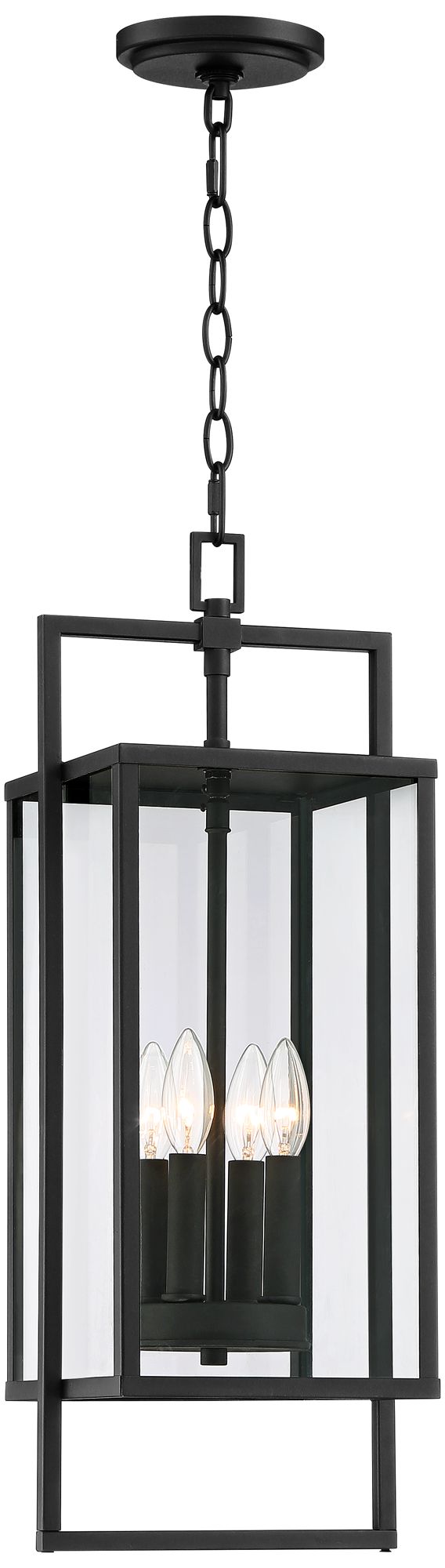 Watch A Video About the Possini Euro Jericho Black 4 Light Outdoor Hanging Light