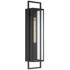 Possini Euro Jericho 28" High Black Modern Outdoor Wall Light