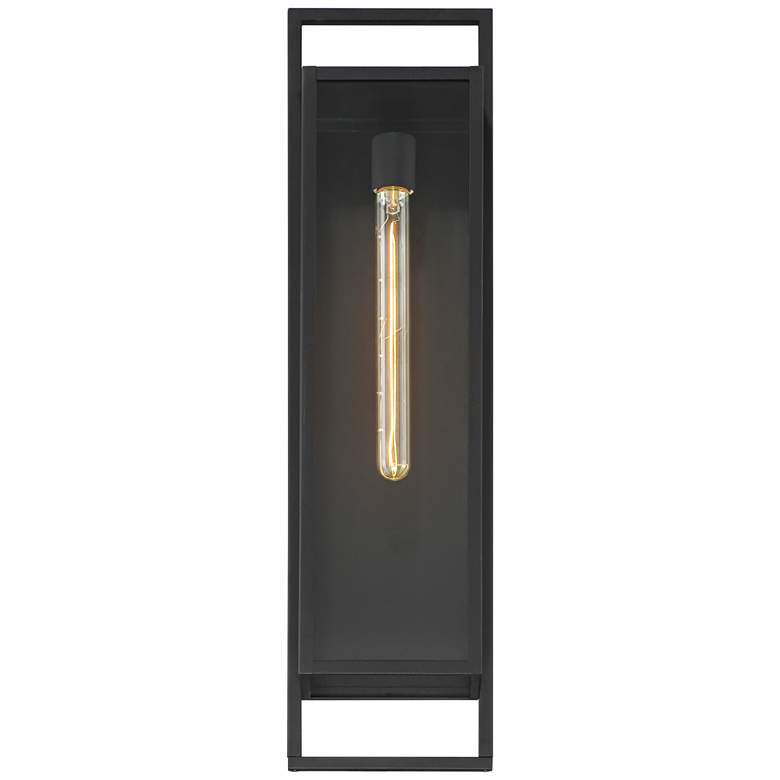Image 5 Possini Euro Jericho 28" High Black Modern Outdoor Wall Light more views