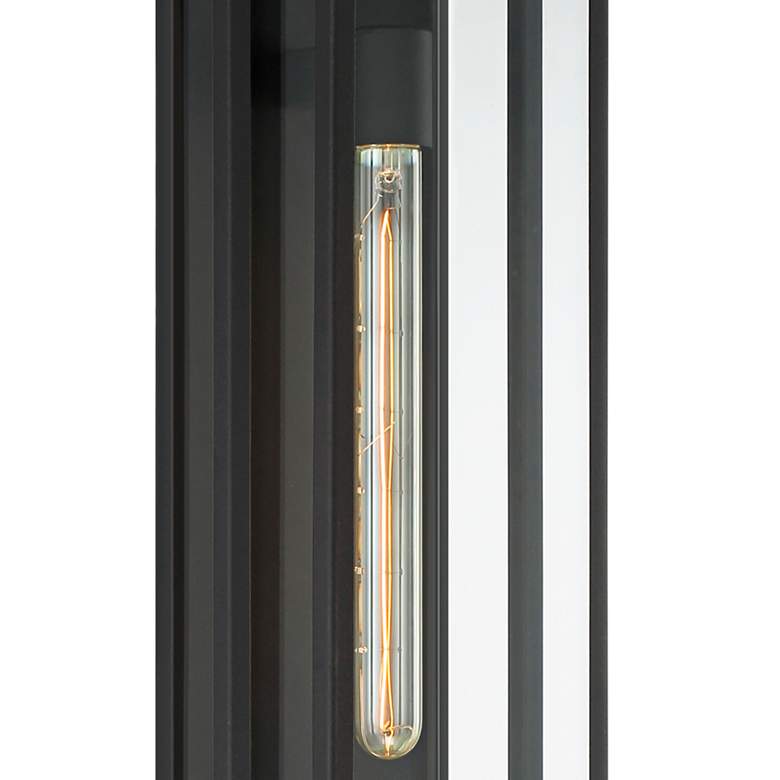 Image 3 Possini Euro Jericho 28" High Black Modern Wall Sconce more views