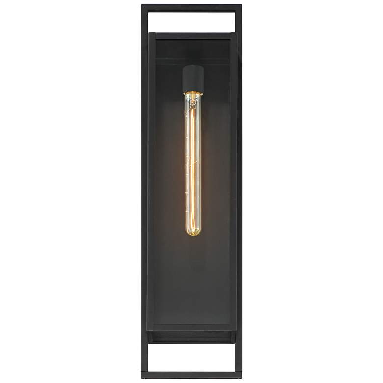 Image 4 Possini Euro Jericho 28 inch High Black Modern Wall Sconce more views