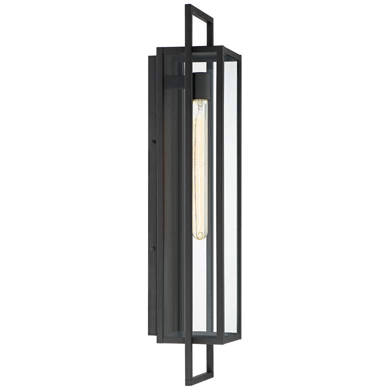 Image 5 Possini Euro Jericho 28" High Black Modern Wall Sconce more views