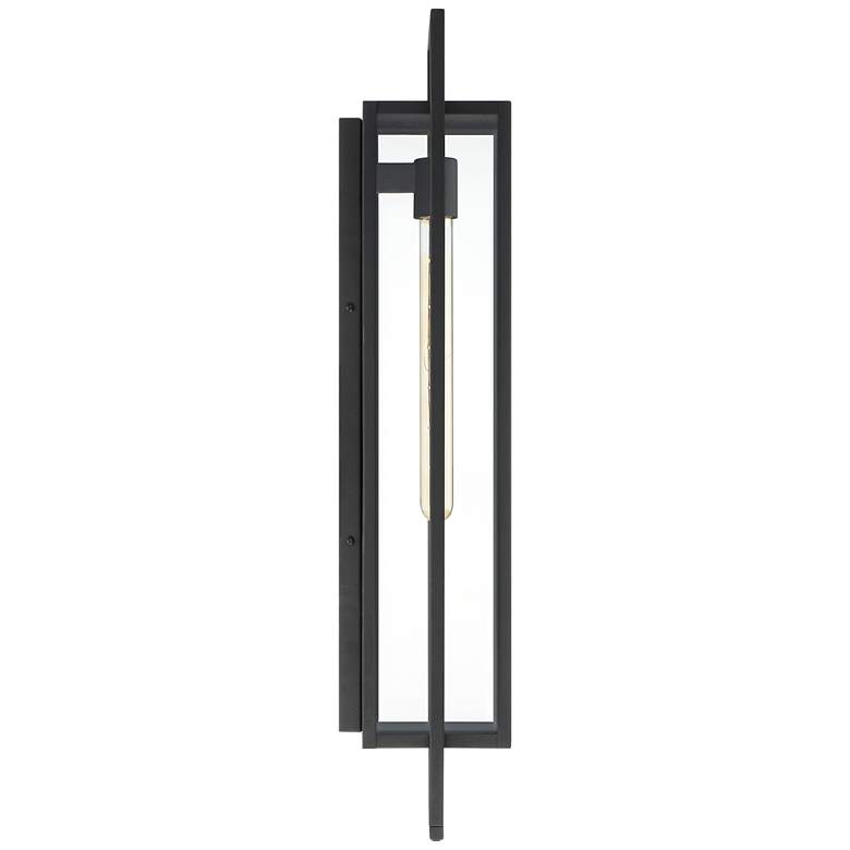 Image 6 Possini Euro Jericho 28 inch High Black Modern Wall Sconce more views