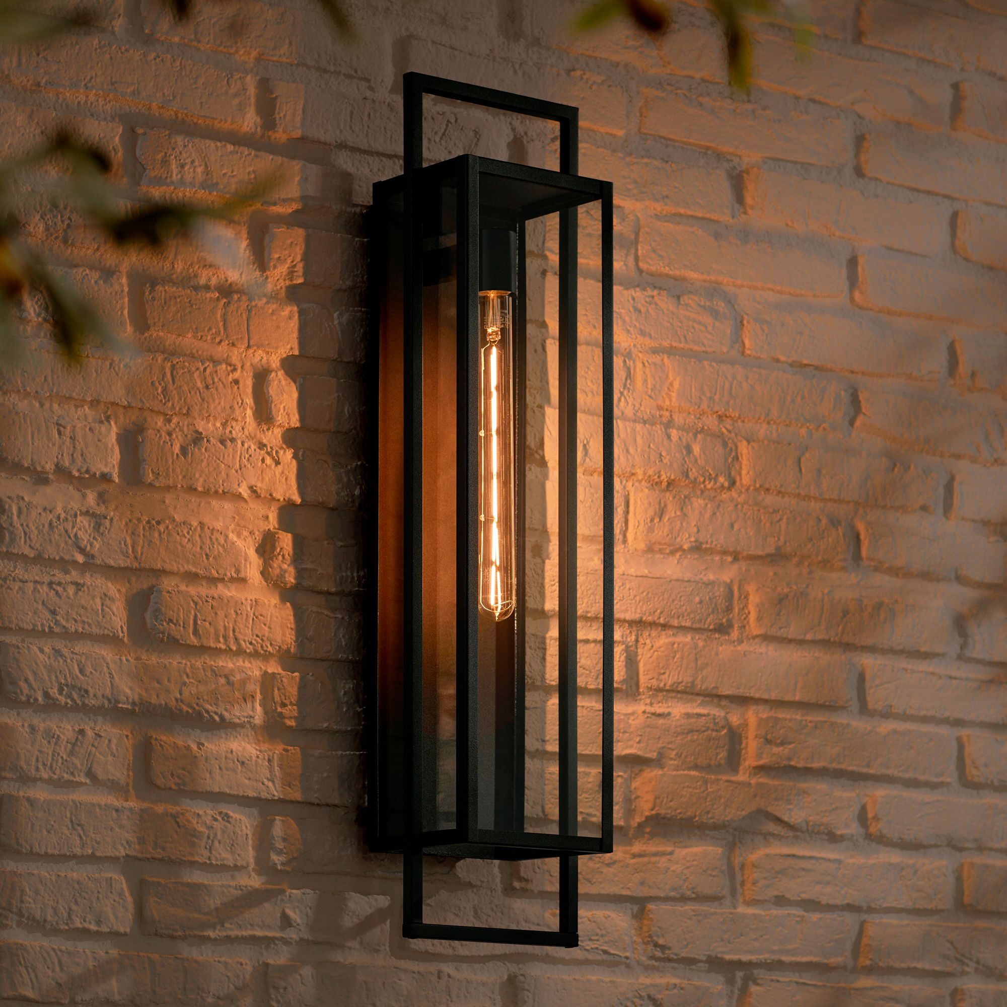 Possini Euro Jericho 28" High Black Modern Wall Sconce