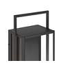 4_Possini Euro Jericho 35" High Textured Black Outdoor Wall Light more views