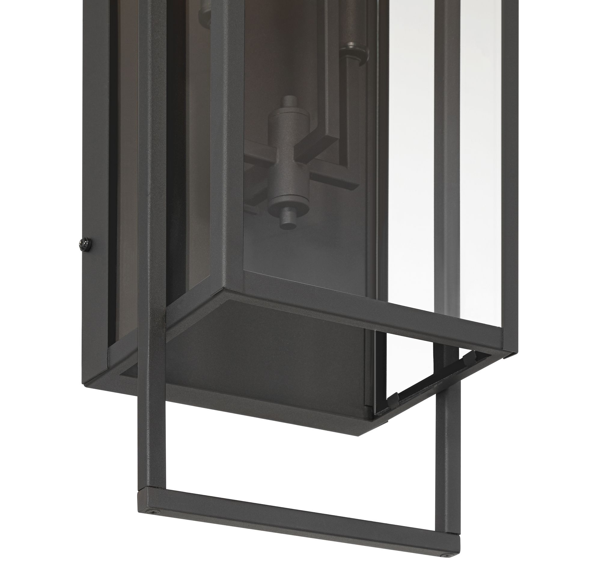 Image 3 Possini Euro Jericho 35"H Textured Black Outdoor Wall Light Set of 2 more views