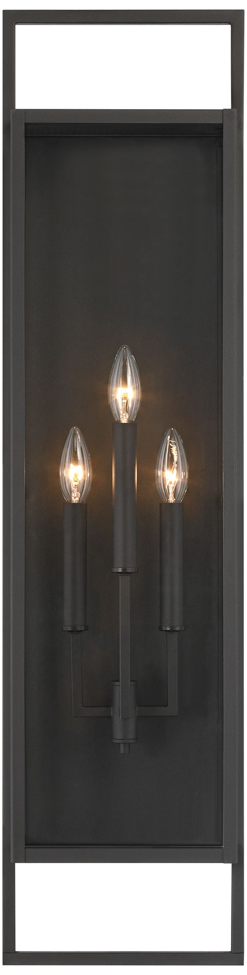 Image 4 Possini Euro Jericho 35"H Textured Black Outdoor Wall Light Set of 2 more views