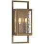 3_Possini Euro Jerry 16" High Aged Brass 2-Light Outdoor Wall Light