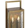 5_Possini Euro Jerry 16" High Aged Brass 2-Light Outdoor Wall Light more views