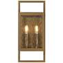 6_Possini Euro Jerry 16" High Aged Brass 2-Light Outdoor Wall Light more views
