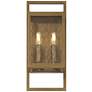 7_Possini Euro Jerry 16" High Aged Brass 2-Light Outdoor Wall Light more views