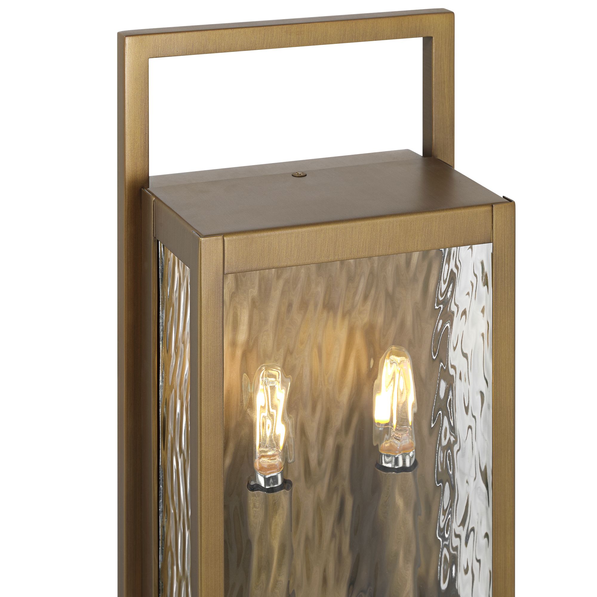 Image 4 Possini Euro Jerry 16"H Aged Brass 2Lt Marine Grade Outdoor Wall Light more views