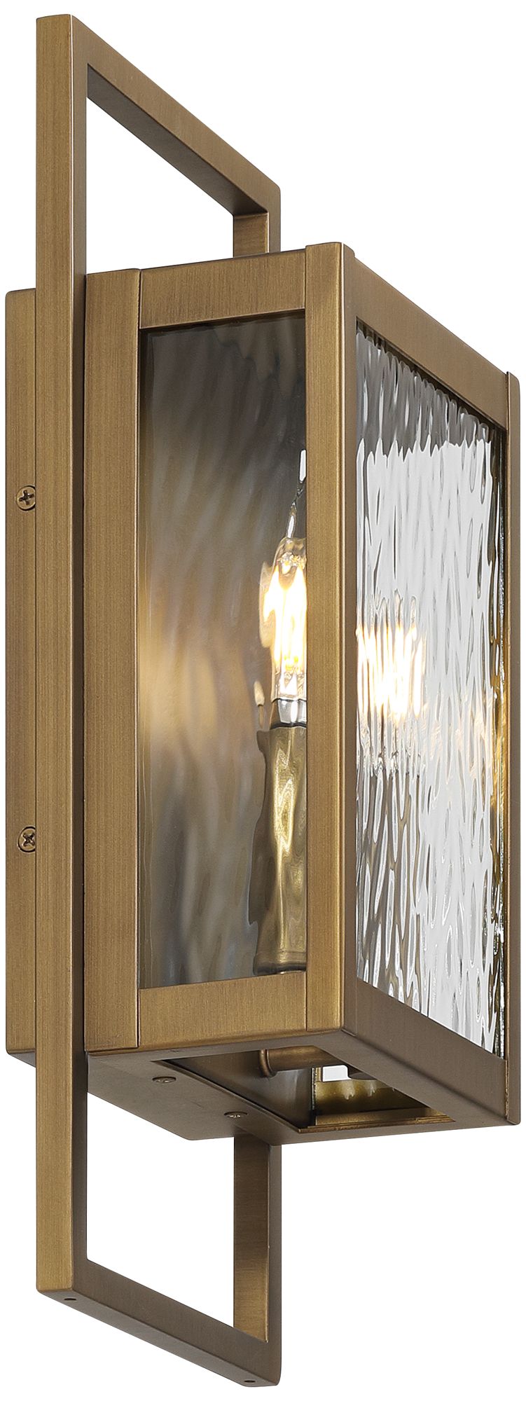 Watch A Video About the Possini Euro Jerry Aged Brass 2 Light Outdoor Wall Light
