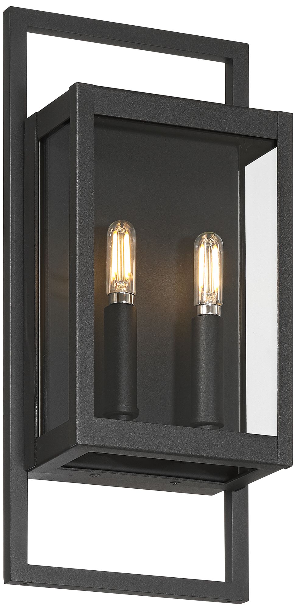 Image 5 Possini Euro Jerry 16"H Sand Black 2Lt Marine Grade Outdoor Wall Light more views