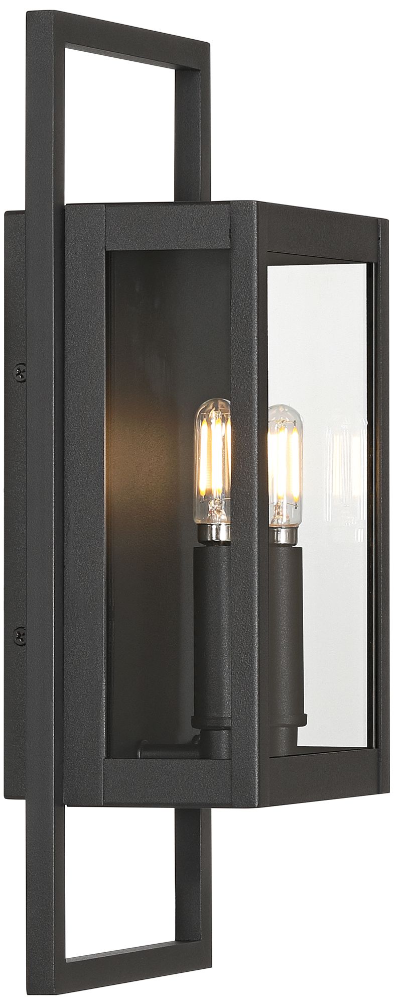 Image 6 Possini Euro Jerry 16"H Sand Black 2Lt Marine Grade Outdoor Wall Light more views