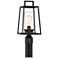 Possini Euro Jersey 17 1/2" Matte Black Outdoor Post Light