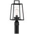 Possini Euro Jersey 17 1/2" Matte Black Outdoor Post Light