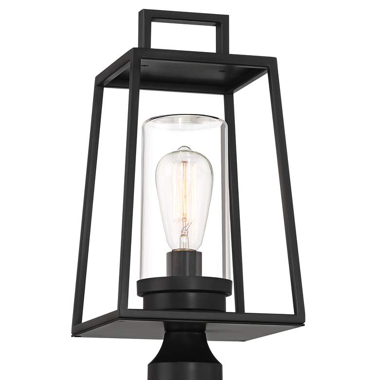 Image 3 Possini Euro Jersey 17 1/2" Matte Black Outdoor Post Light more views
