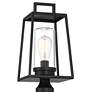 3_Possini Euro Jersey 17 1/2" Matte Black Outdoor Post Light more views