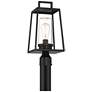 4_Possini Euro Jersey 17 1/2" Matte Black Outdoor Post Light more views