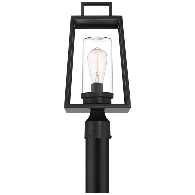 Image 5 Possini Euro Jersey 17 1/2" Matte Black Outdoor Post Light more views