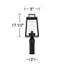6_Possini Euro Jersey 17 1/2" Matte Black Outdoor Post Light more views