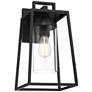 2_Possini Euro Jersey 17" Matte Black Outdoor Wall Light