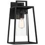 6_Possini Euro Jersey 17" Matte Black Outdoor Wall Light more views