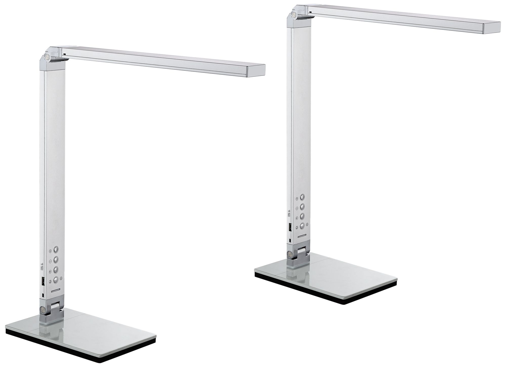 Image 2 Possini Euro Jett 16 1/2" LED USB Night Light Desk Lamps Set of 2