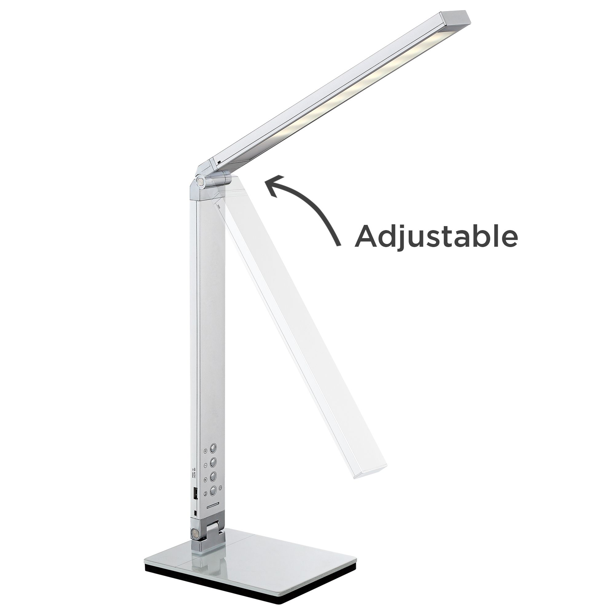 Possini Euro Jett 16 1/2" LED USB Night Light Desk Lamps Set of 2