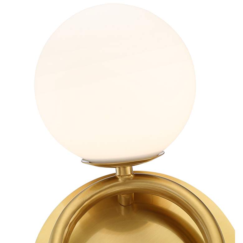 Image 4 Possini Euro Jevan 18" Wide Brass Globe 3-Light Ceiling Light more views