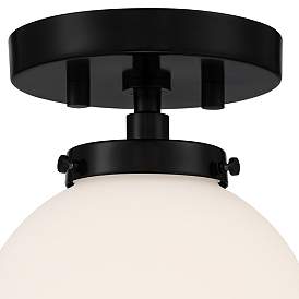 Image3 of Possini Euro Jilly 6 3/4" Wide Black Ceiling Light more views