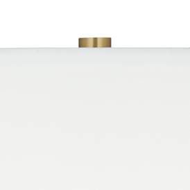 Image2 of Possini Euro Johan 30 1/2" Modern Gold and White Marble Table Lamp more views