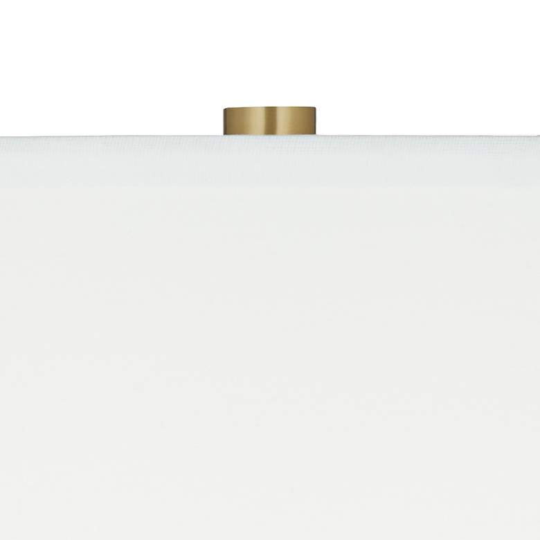 Image 2 Possini Euro Johan 30 1/2" Modern Gold and White Marble Table Lamp more views