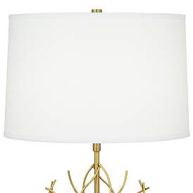 Image3 of Possini Euro Johan 30 1/2" Modern Gold and White Marble Table Lamp more views