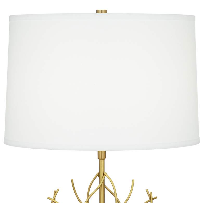 Image 3 Possini Euro Johan 30 1/2 inch Modern Gold and White Marble Table Lamp more views