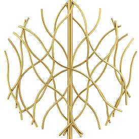 Image5 of Possini Euro Johan 30 1/2" Modern Gold and White Marble Table Lamp more views