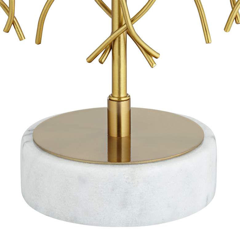 Image 6 Possini Euro Johan 30 1/2" Modern Gold and White Marble Table Lamp more views
