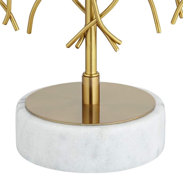 Image 6 Possini Euro Johan 30 1/2" Modern Gold and White Marble Table Lamp more views