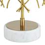 Possini Euro Johan 30 1/2" Modern Gold and White Marble Table Lamp