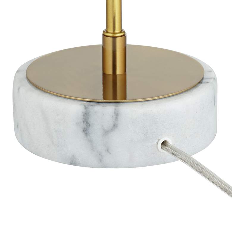 Image 7 Possini Euro Johan 30 1/2" Modern Gold and White Marble Table Lamp more views