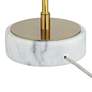 Possini Euro Johan 30 1/2" Modern Gold and White Marble Table Lamp