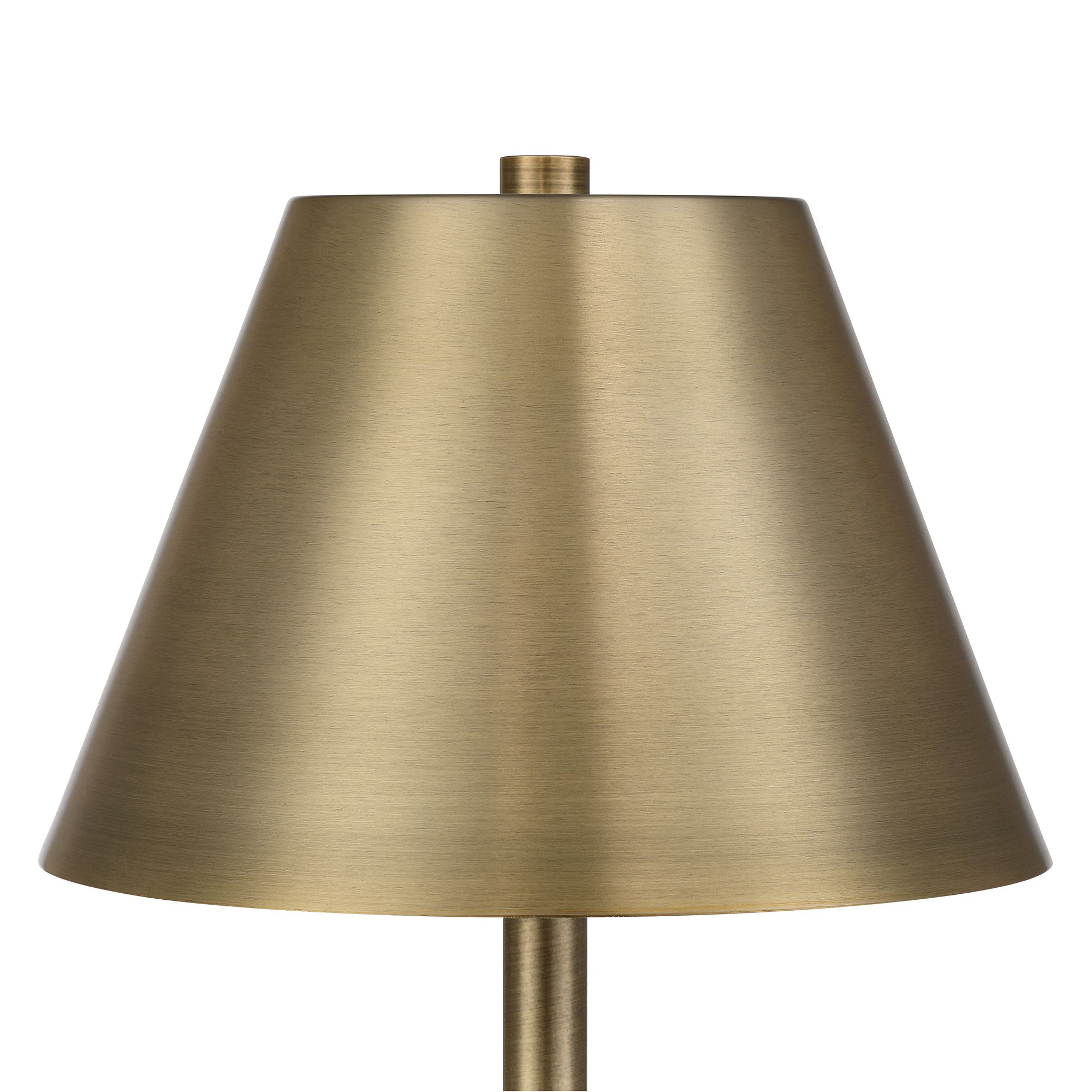 Image 3 Possini Euro Jordan 15 1/4" High Brass Battery Powered Accent Lamp more views