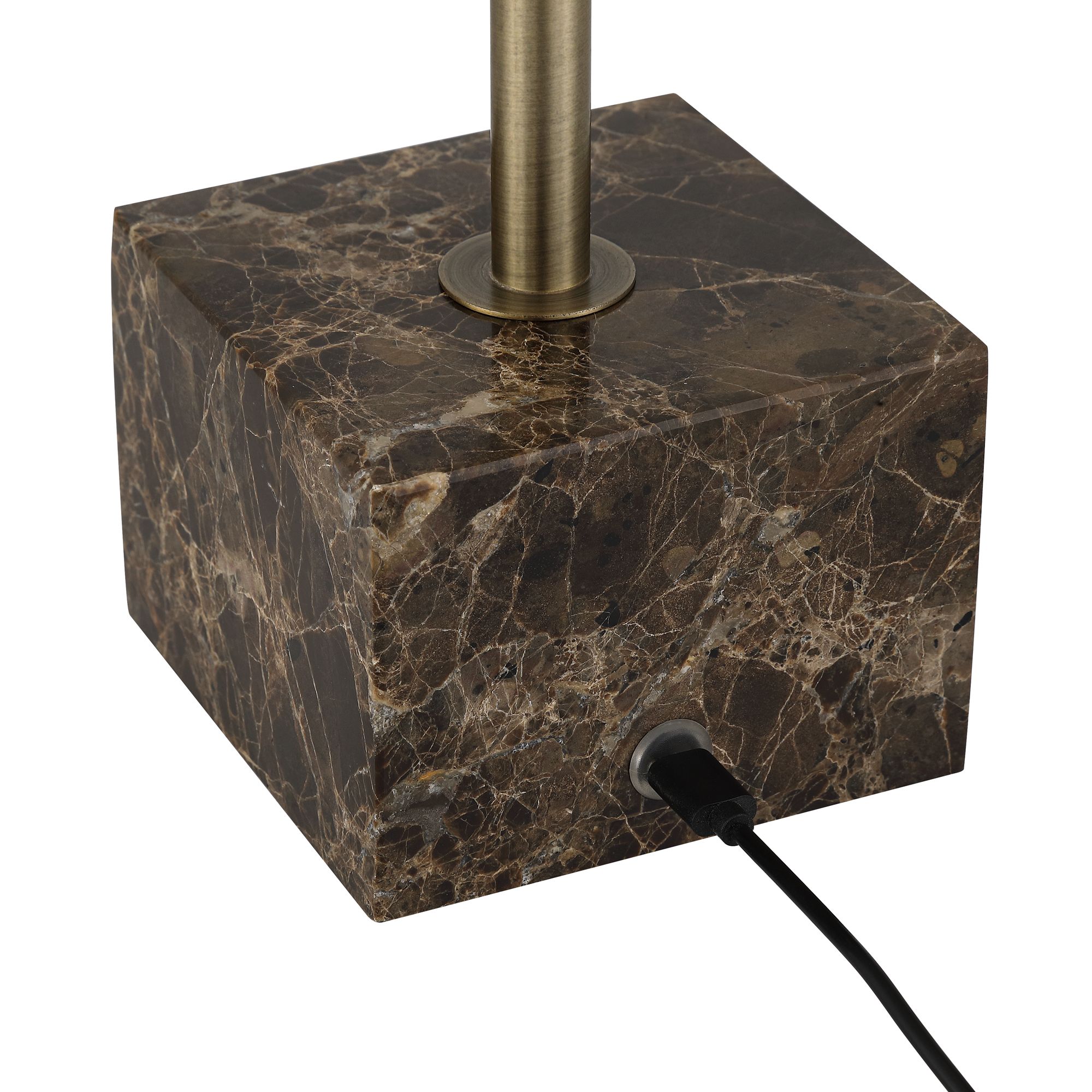 Possini Euro Jordan 15 1/4" High Brass Battery Powered Accent Lamp