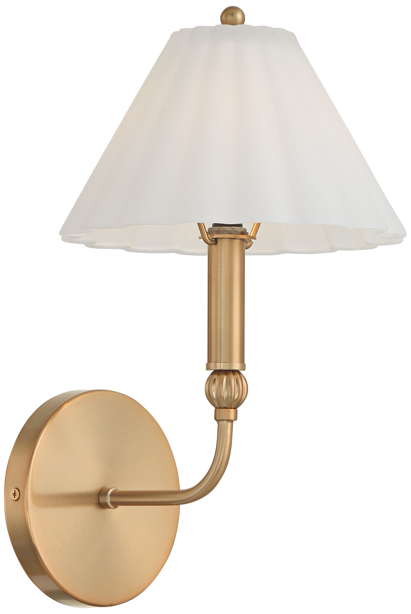 Image 7 Possini Euro Josephine 13 1/2" High Soft Gold and Glass Wall Sconce more views