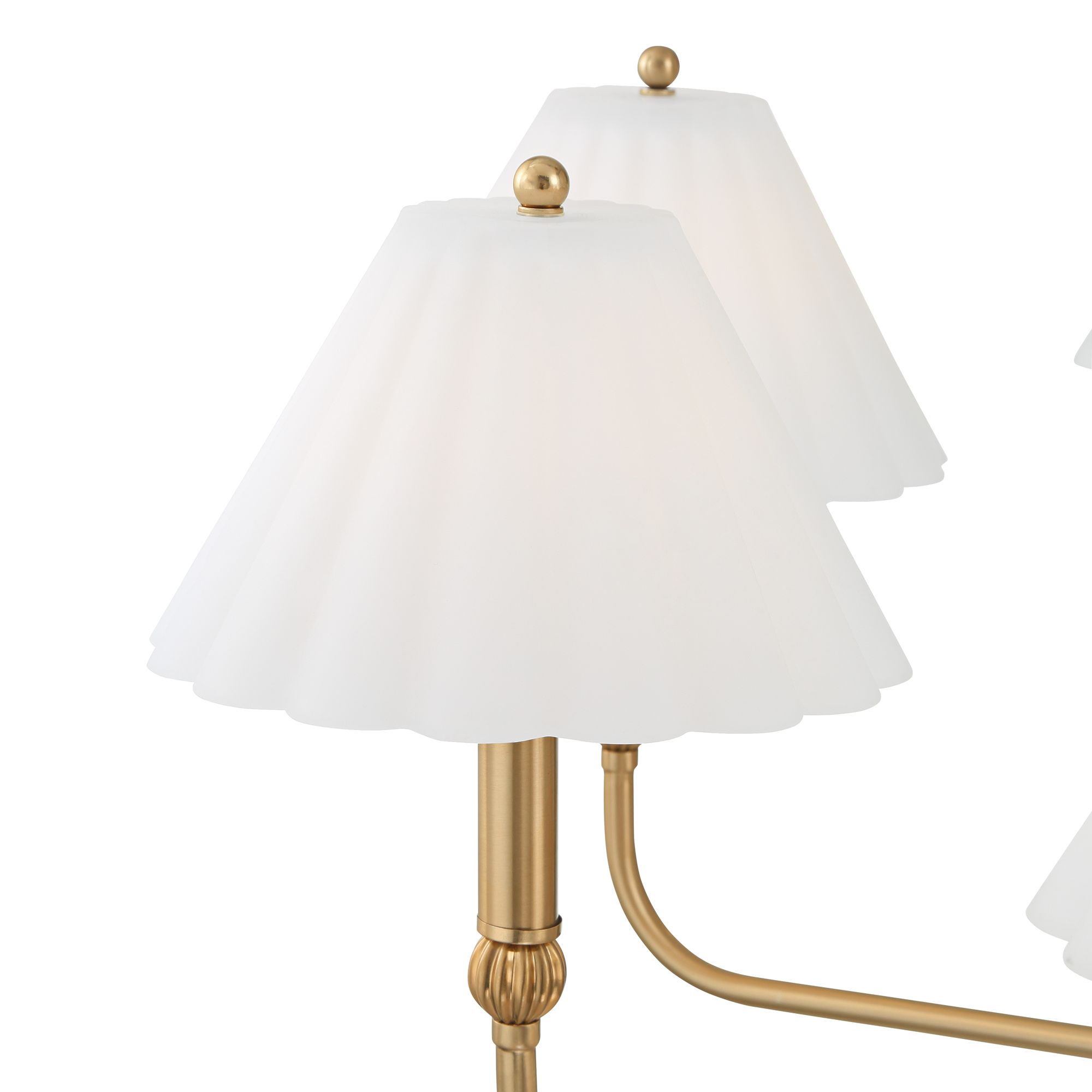 Image 3 Possini Euro Josephine 42" Wide Soft Gold and Glass 8-Light Chandelier more views